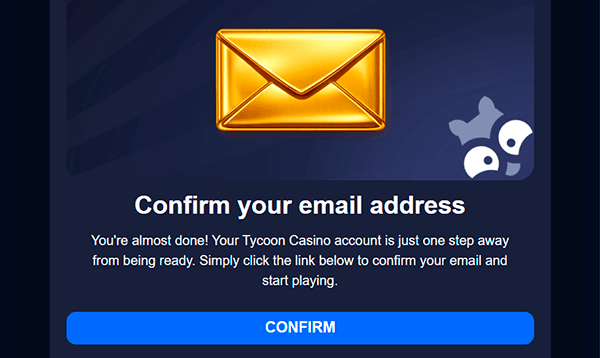 Verify your account