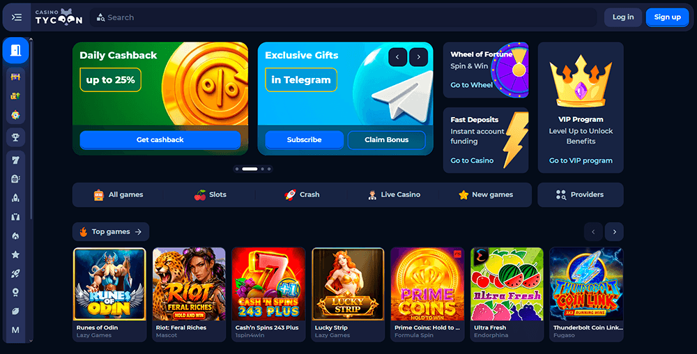 How to claim Tycoon Casino welcome bonus